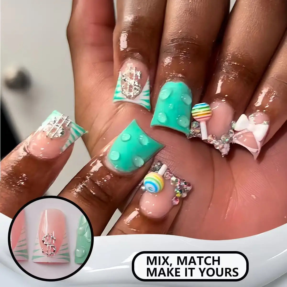 Coquette Babe – Press on nails 3D